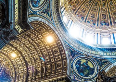 St Peters Basilica Ceilings Vatican City Rome Italy