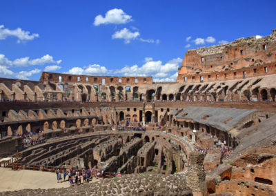 Colosseum interioe rome italy