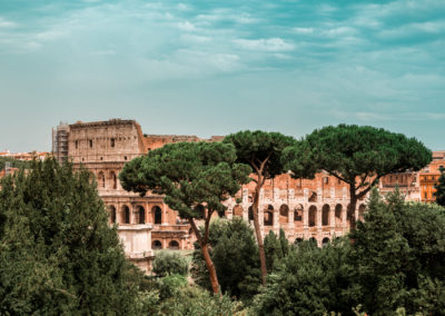 Colosseum from Palatine Hill Rome Italy