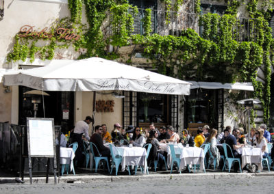 Italian Trattoria Rome Italy Al Fresco Dining