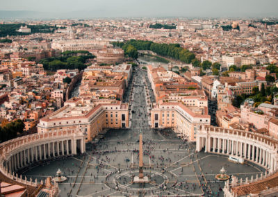 vatican city piazza catholic church rome italy