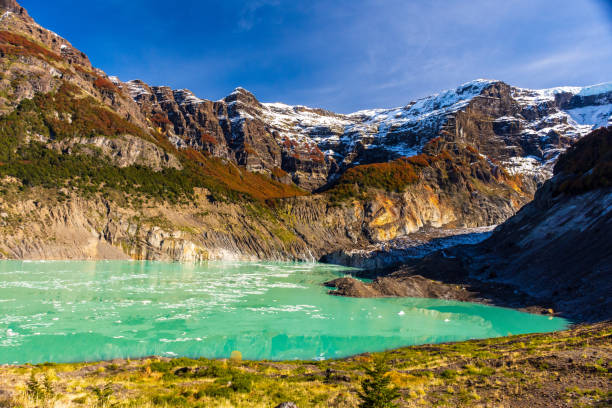 Ventisquero Negro glacial lake in Nahuel Huapi National Park 